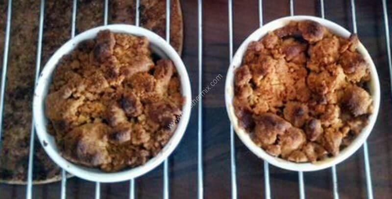 Large picture of apple crumble thermomix