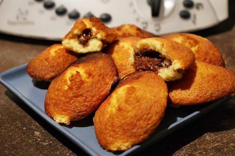 Large picture of creamy nutella madeleines thermomix