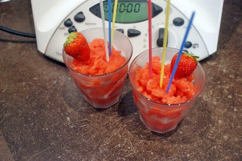 Large picture of strawberry granita thermomix