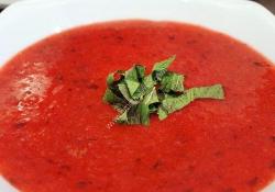 Strawberry mint soup thermomix