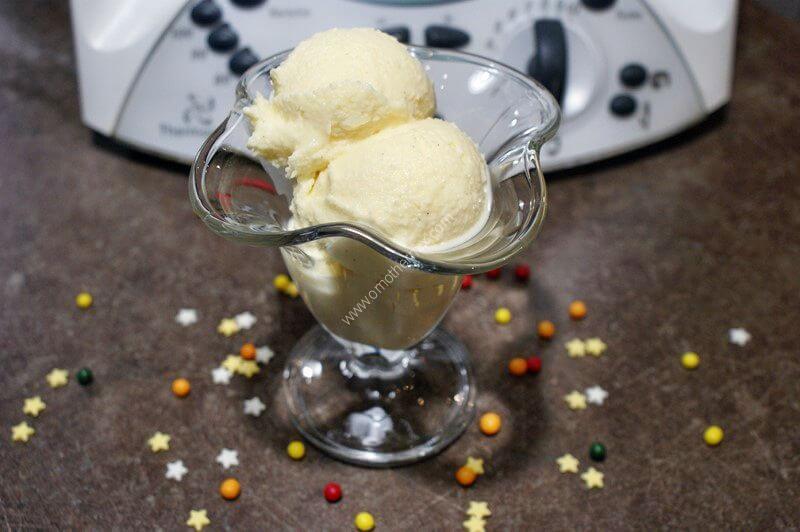 Large picture of vanilla ice cream thermomix