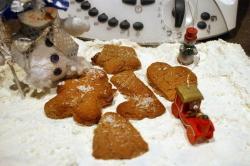 Imagen mediana de galletas de navidad de chocolate praliné con coco thermomix