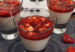Pana cotta au chocolat blanc et aux fraises magimix