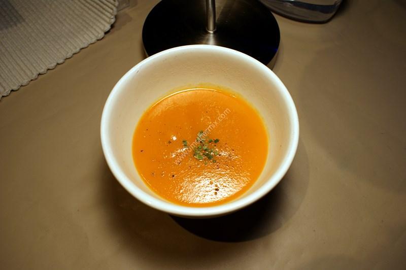 Image grande un potage courgette, carotte, kiri magimix