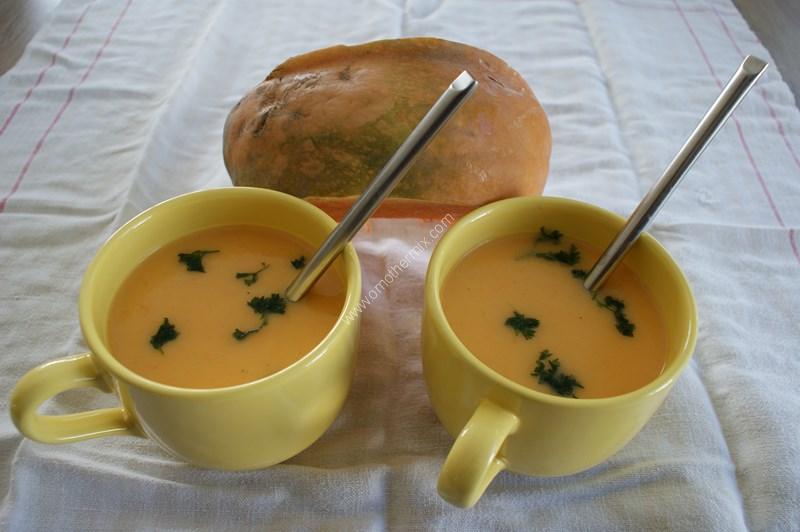 Image grande une soupe de potiron au kiri magimix