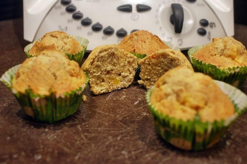 Image grande des muffins abricot nectarine thermomix