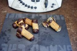 Chocolate and coffee mini logs magimix