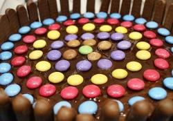 Chocolate Smarties Finger Cake magimix