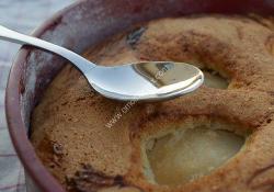 Pastel de mantequilla salada y pera thermomix
