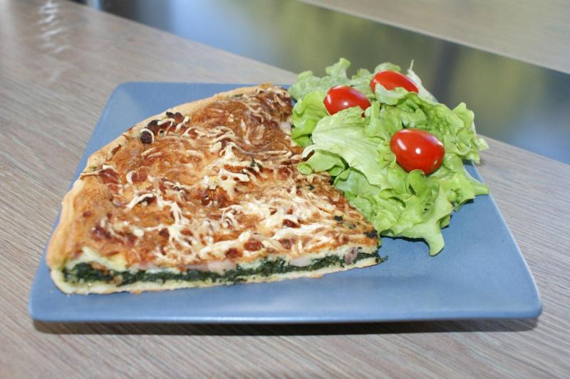 Image grande une tarte épinard et lardons magimix