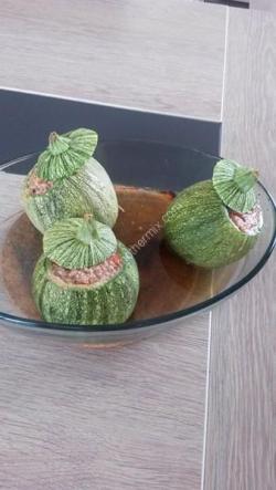 Image moyenne une courgette farcie thermomix