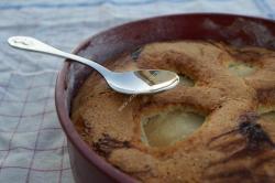 Image moyenne un gâteau beurre salé et poire thermomix