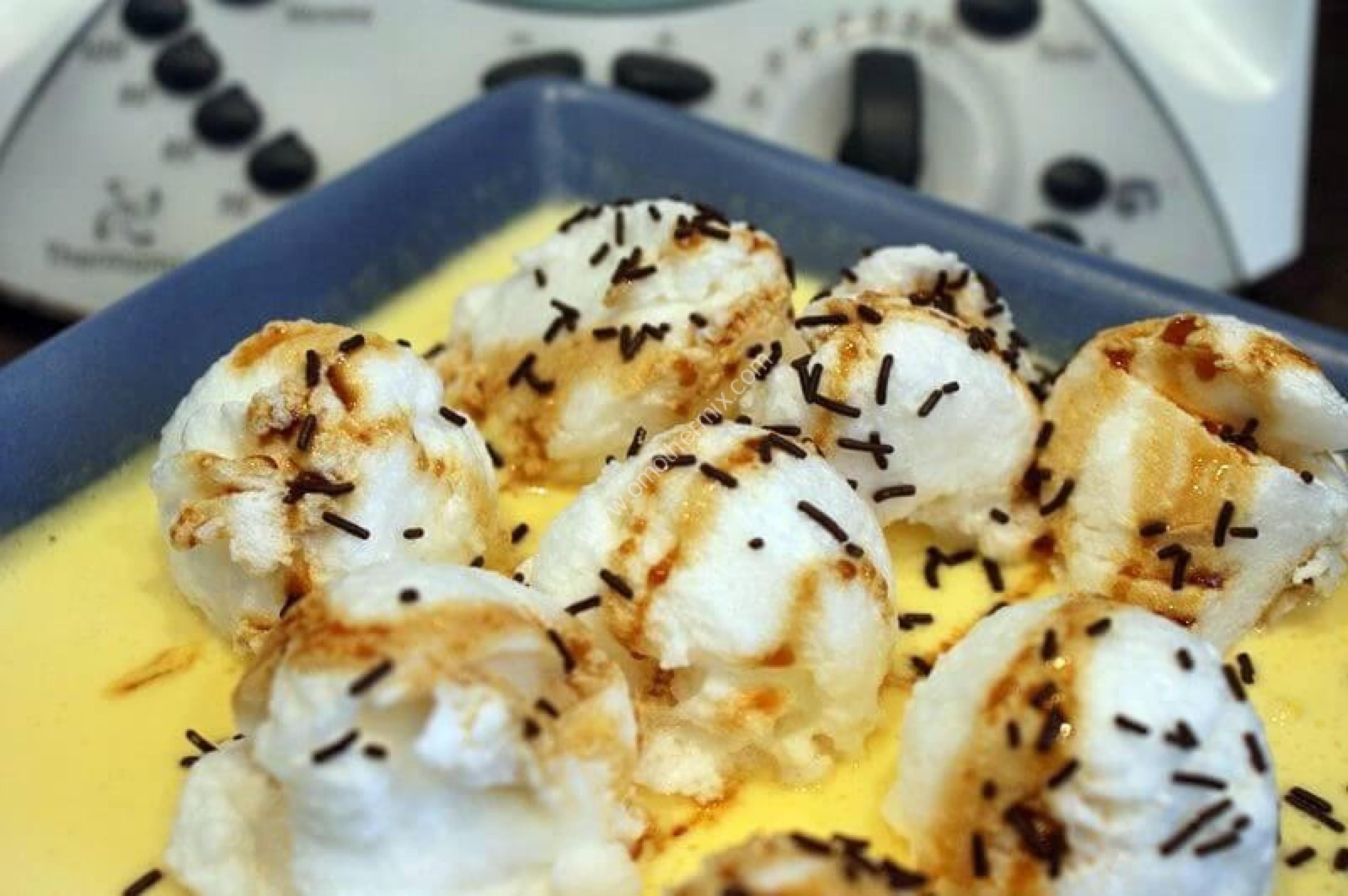 Astuces sur les iles flottantes au thermomix