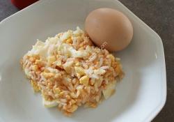 Riz, oeufs durs, ketchup thermomix