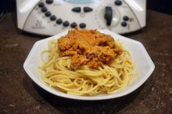 Image moyenne des spaghettis façon marengo thermomix