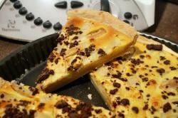 Image moyenne une tarte poires et pépites de chocolat thermomix