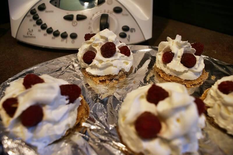 Image grande une tartelettes chantilly framboise thermomix