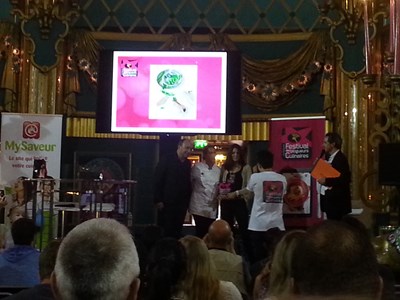 Remise des prix au festival des blogueurs culinaires