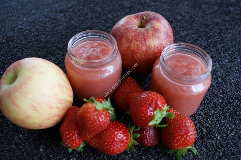 Compote Pomme Fraise Au Thermomix Preparee En 3 Minutes